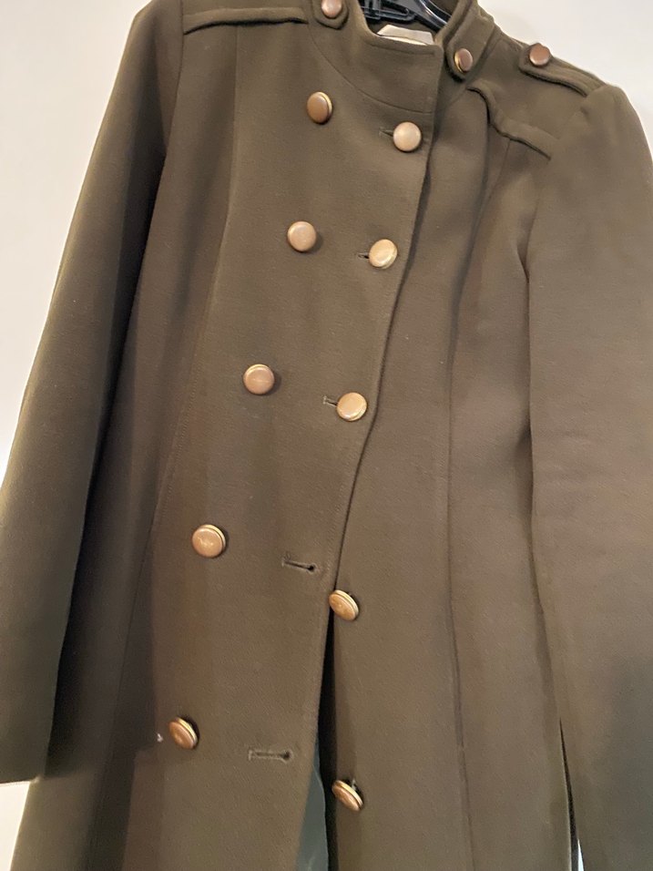 Kahverengi Süet Kemerli Uzun Kadın Kaban - Görsel 4