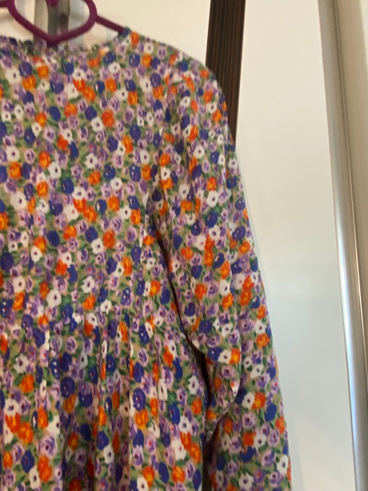 Çiçek Desenli Uzun Bohem Elbise - Görsel 3