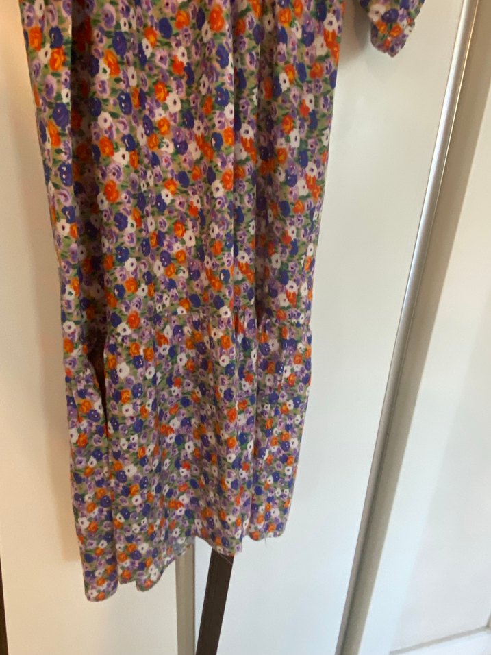 Çiçek Desenli Uzun Bohem Elbise - Görsel 2