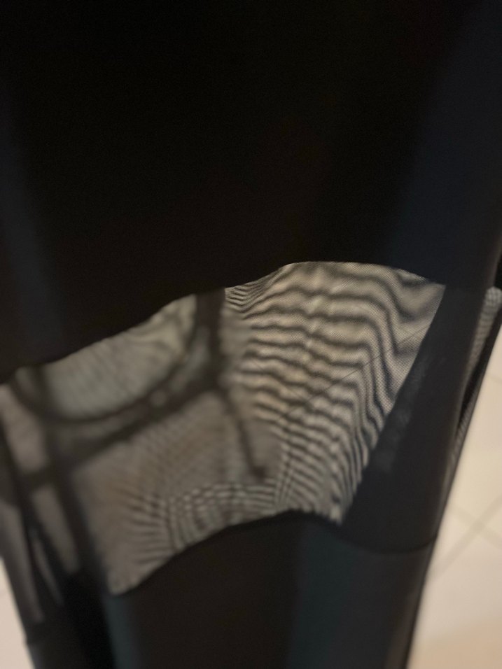 Siyah İşlemeli Uzun Drapeli Gotik Etek - Görsel 4