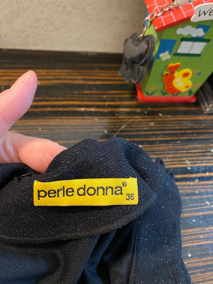 Nakışlı Siyah Uzun Triko Elbise - Görsel 4