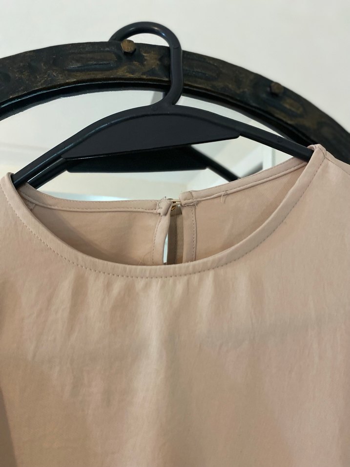 Bej Uzun Kollu Kadın Bluz - Görsel 4