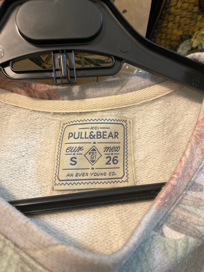 Gri Baskılı Kadın Sweatshirt - Görsel 3