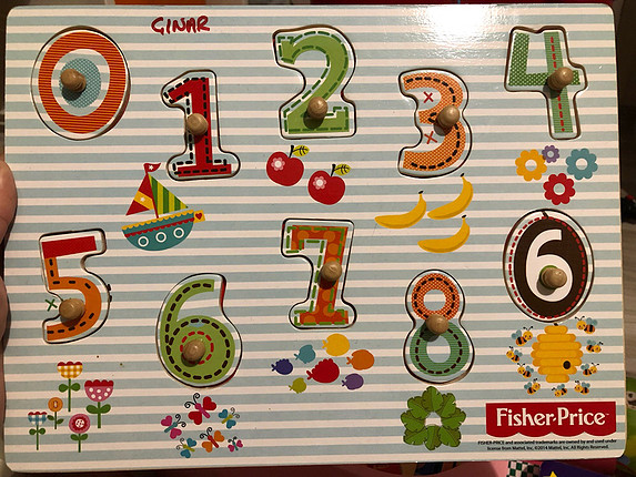 Fischer price ahşap puzzle