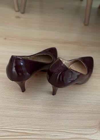39 Beden bordo Renk Klasik bordo Rugan Stiletto