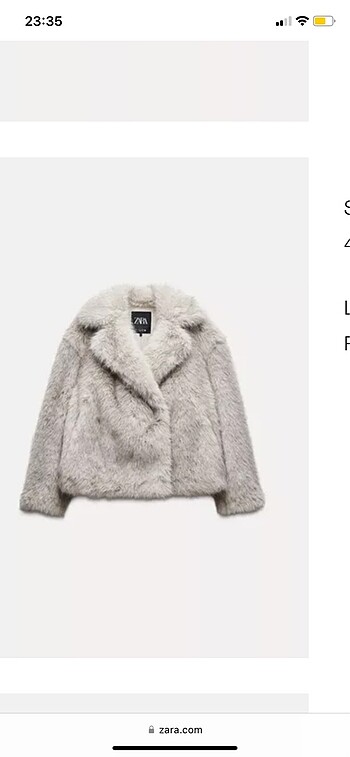 ZARA PELUŞ KÜRK