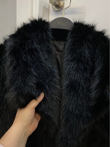 Zara SİYAHHH PELUŞ CEKETTT