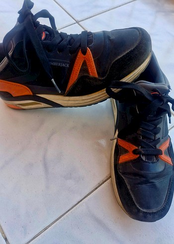 Lumberjack Timberland Siyah Turuncu Bagcikli Sneaker 37 Numara