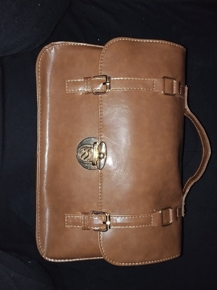 Vintage Kore Cute Tarzı Kahverengi Postacı Çantası — görsel 2/5