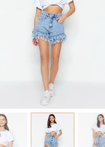 Trendyol & Milla Kadın Mavi Denim Mini Şort