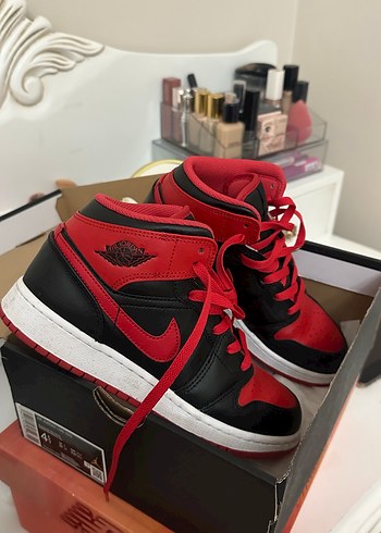 Nike Air Jordan 1 Retro High Og Kirmizi Siyah Sneaker