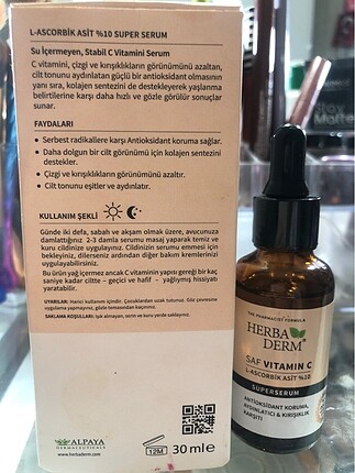 E.L.F Herbaderm saf vitamin c serum (SATILDI)
