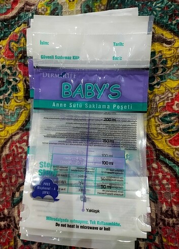 Anne sütü saklama poşeti ve göğüs pedi  - Görsel 4