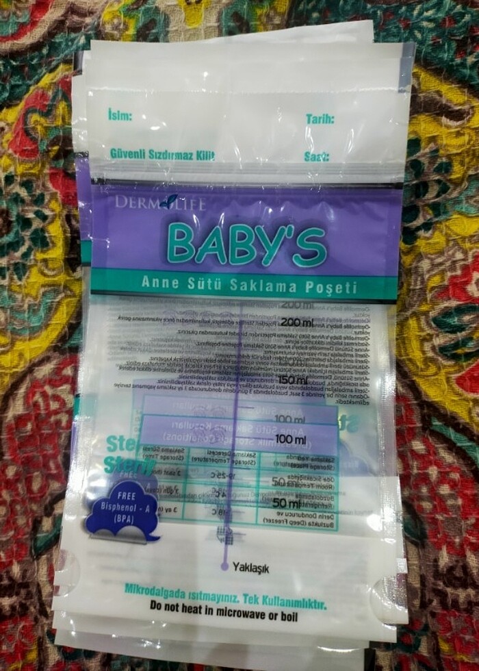 Anne sütü saklama poşeti ve göğüs pedi  - Görsel 4