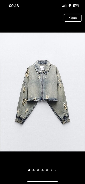 Zara crop kot ceket