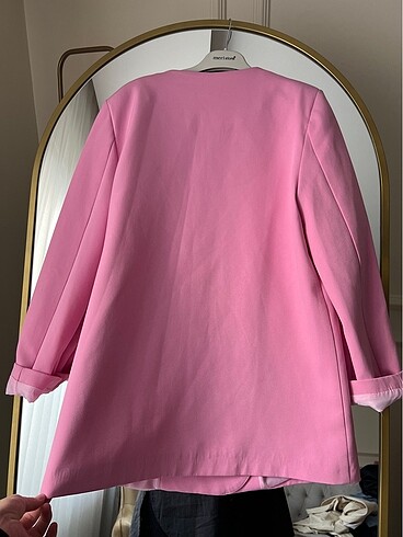 s Beden pembe Renk Blazer ceket