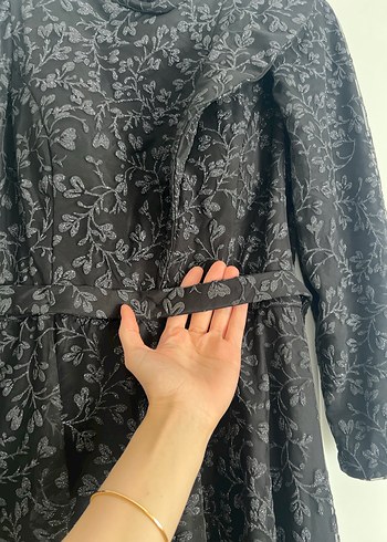 Siyah Gotik Nakışlı Abiye - Görsel 7