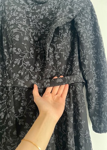 Siyah Gotik Nakışlı Abiye - Görsel 10