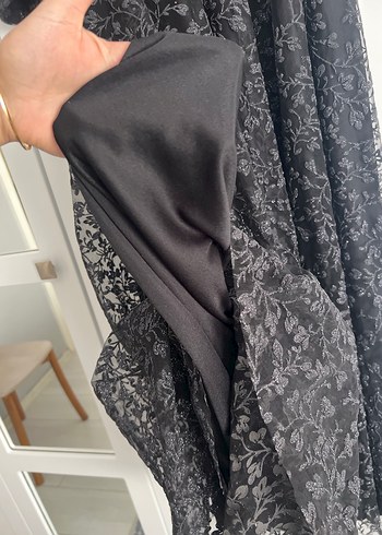 Siyah Gotik Nakışlı Abiye - Görsel 8