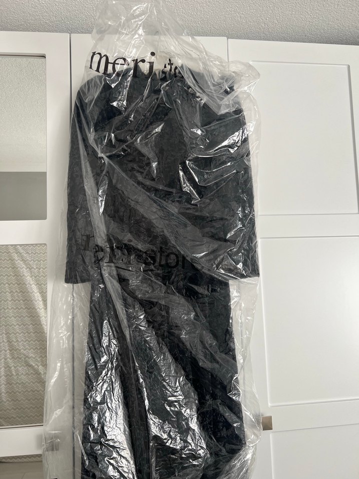 Siyah Gotik Nakışlı Abiye - Görsel 5