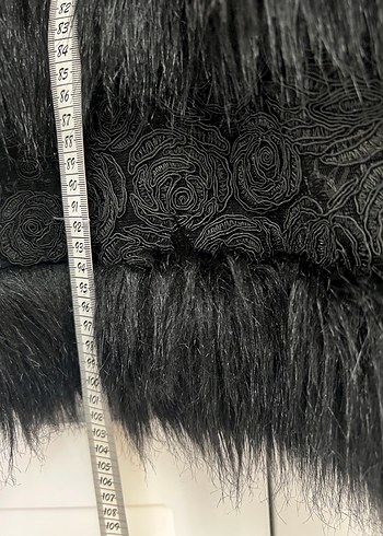 İthal Siyah Kürklü Yelek - Görsel 6