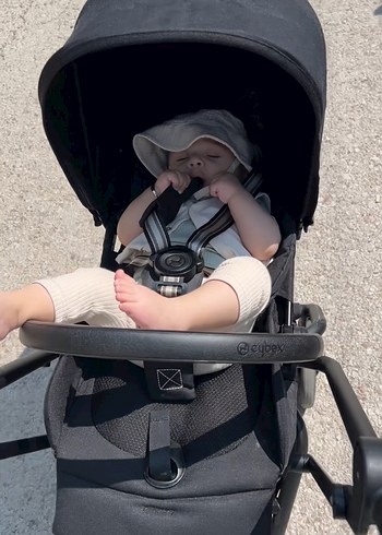 Cybex Dex 360° Döner Bebek Arabası Siyah - Görsel 7