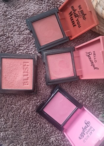 Pastel Krem Allık Seti - Pembe Tonlar - Görsel 3