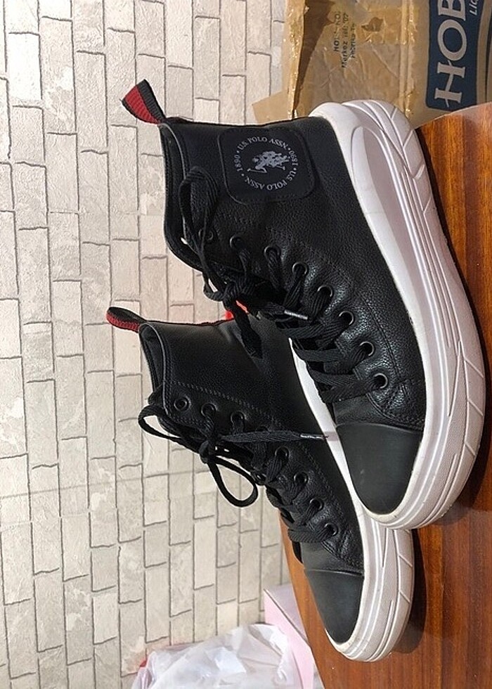 U.S Polo siyah ayakkabı - Görsel 2