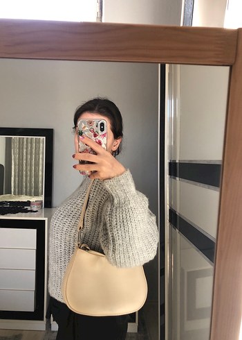 Bej Kadın Omuz Çantası - Görsel 3