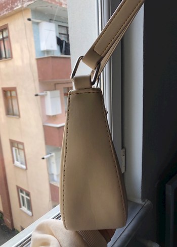 Bej Kadın Omuz Çantası - Görsel 5