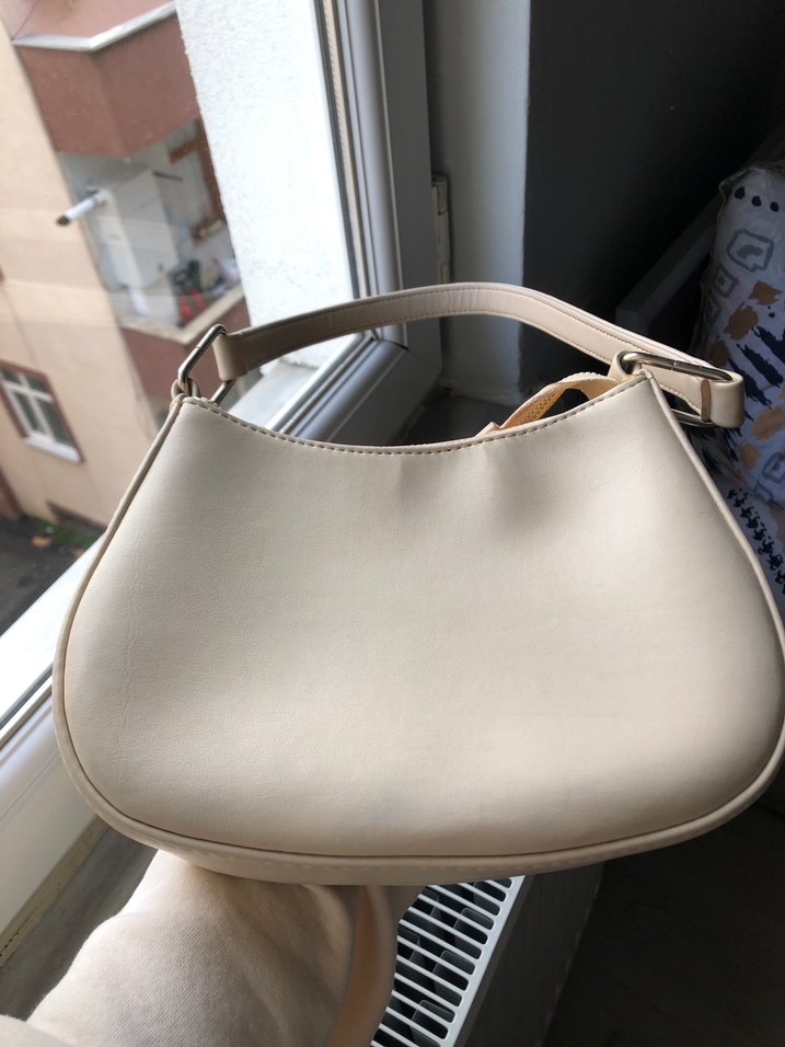 Bej Kadın Omuz Çantası - Görsel 4