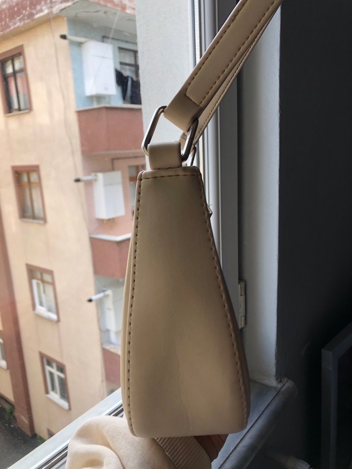 Bej Kadın Omuz Çantası - Görsel 5