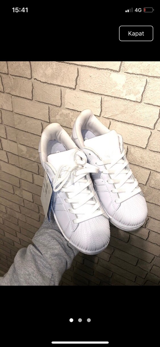 Adidas Superstar Beyaz Kadın Spor Ayakkabı - Görsel 2