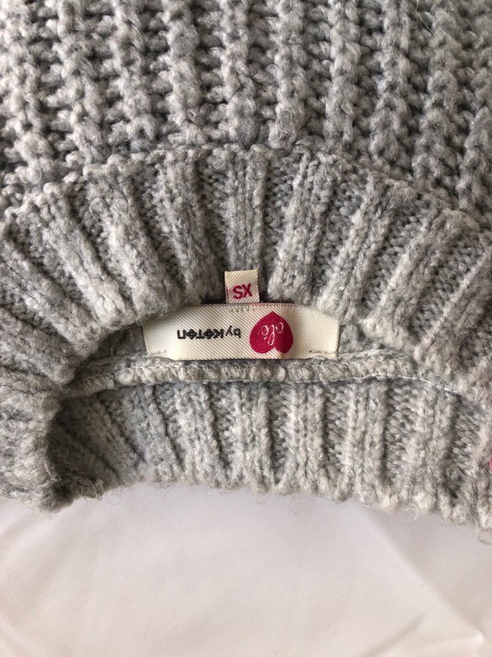 Gri Örgü Kadın Kazak - Görsel 3