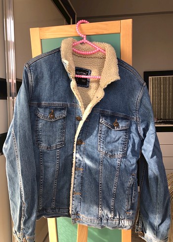 Düğmeli Mavi Denim Erkek Ceket - Görsel 2