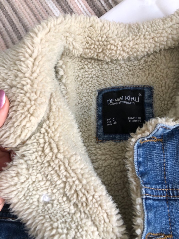 Düğmeli Mavi Denim Erkek Ceket - Görsel 4