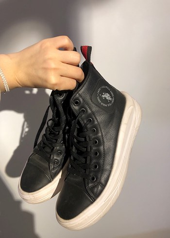 U.S. Polo Assn. Kadın Siyah Bilekli Sneaker - Görsel 3