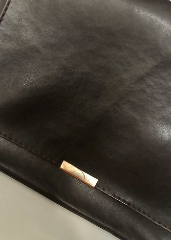 Kahverengi Deri Kadın Çanta - Görsel 4