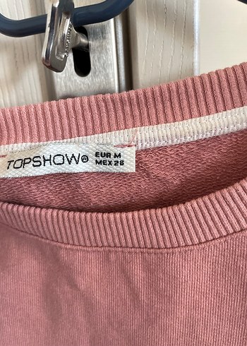 38 Beden pembe Renk Püsküllü Pembe Kız Sweatshirt