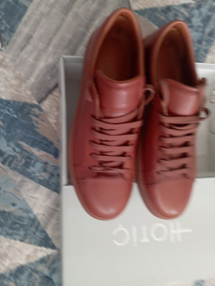 Kahverengi Deri Sneaker  HOTİÇ SIFIR — görsel 5/6