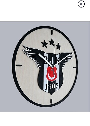 Beden kahverengi Renk Özel tasarım beşiktaş duvar saati