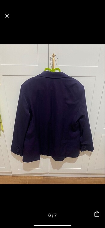 l Beden mor Renk Blazer ceket