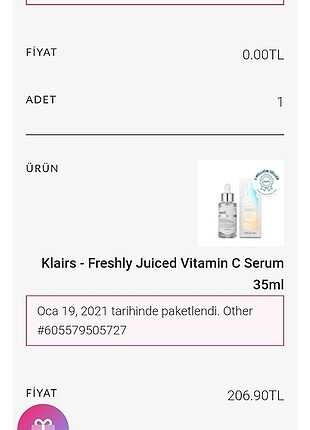 The Ordinary Klairs c vitamini serumu