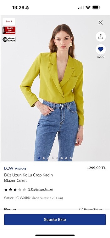 LCW blazer ceket