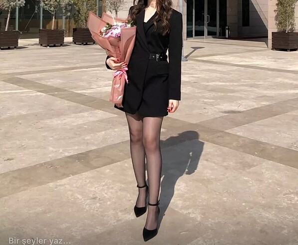 Stradivarius blazer ceket elbise