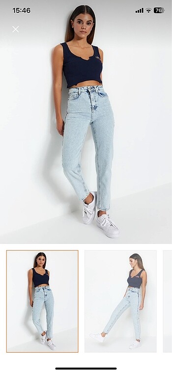 xs Beden mavi Renk Trendyolmilla Jean