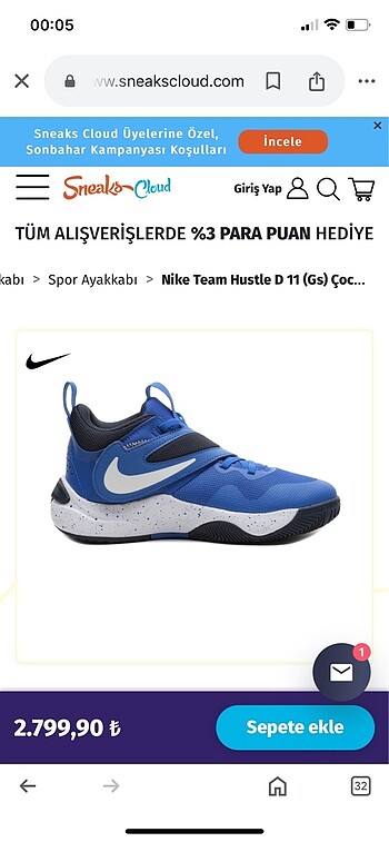 Nike Nİke yepyeni spor ayakkabı