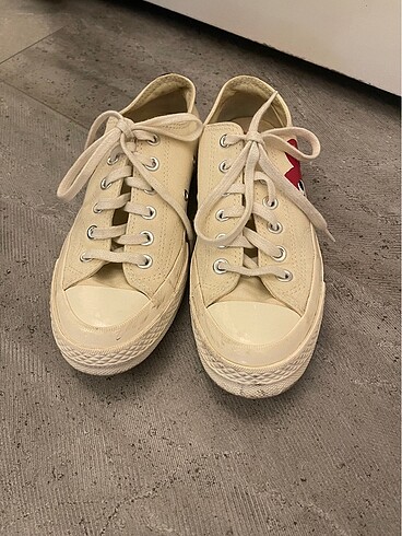 38 Beden Converse comme des garcons ayakkabı