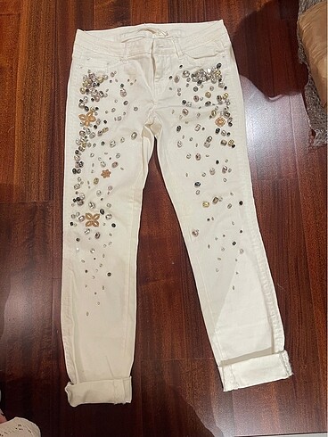 Maje orjinal taşlı pantolon