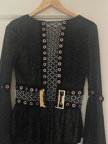Sagaza Madrid Sagaza x trendyol simli elbise